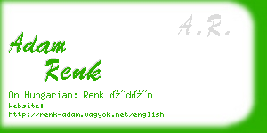 adam renk business card